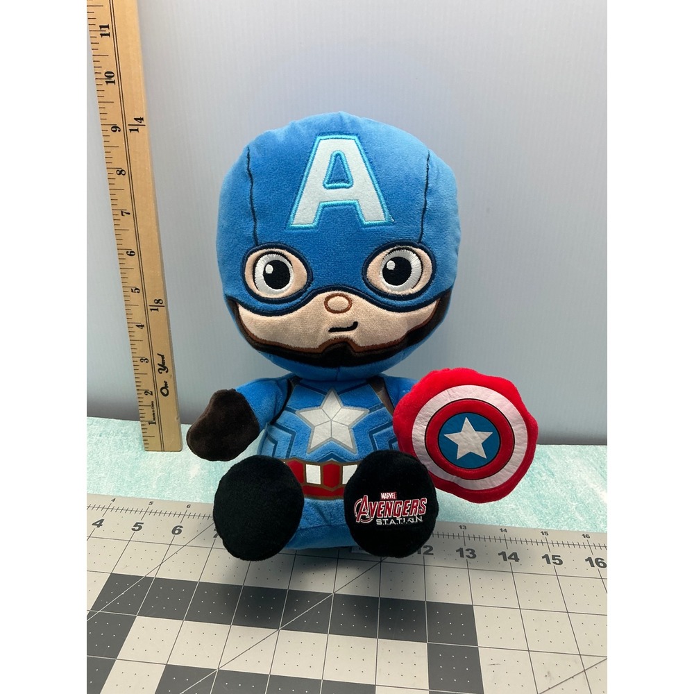 Marvel Avengers Captain America Plush Stuffed Toy Child Friendly‎ Shield